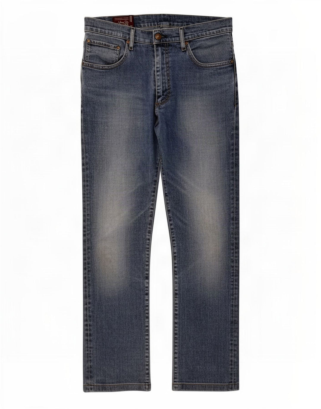 Marlboro Classics Straight Jeans til mænd W33 L30 Blå Bomuld