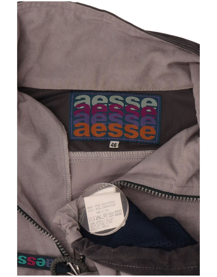AESSE træningsdragt topjakke til kvinder IT 46 Large Grå Colourblock Polyester