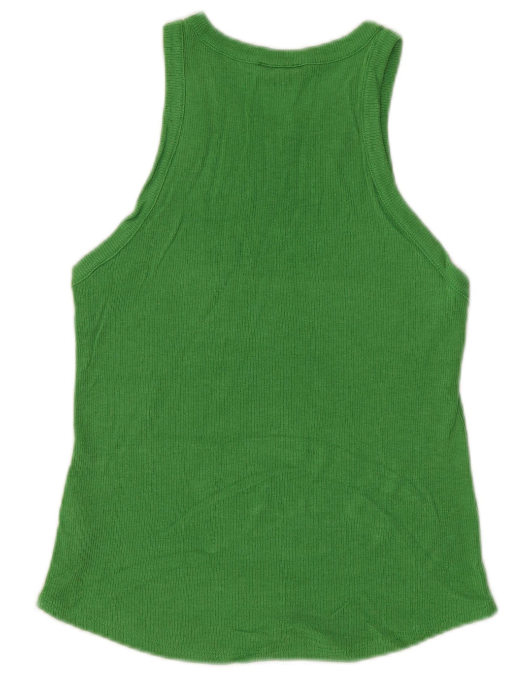 Massimo Dutti Damevest Top UK 12 Medium Green Lyocell