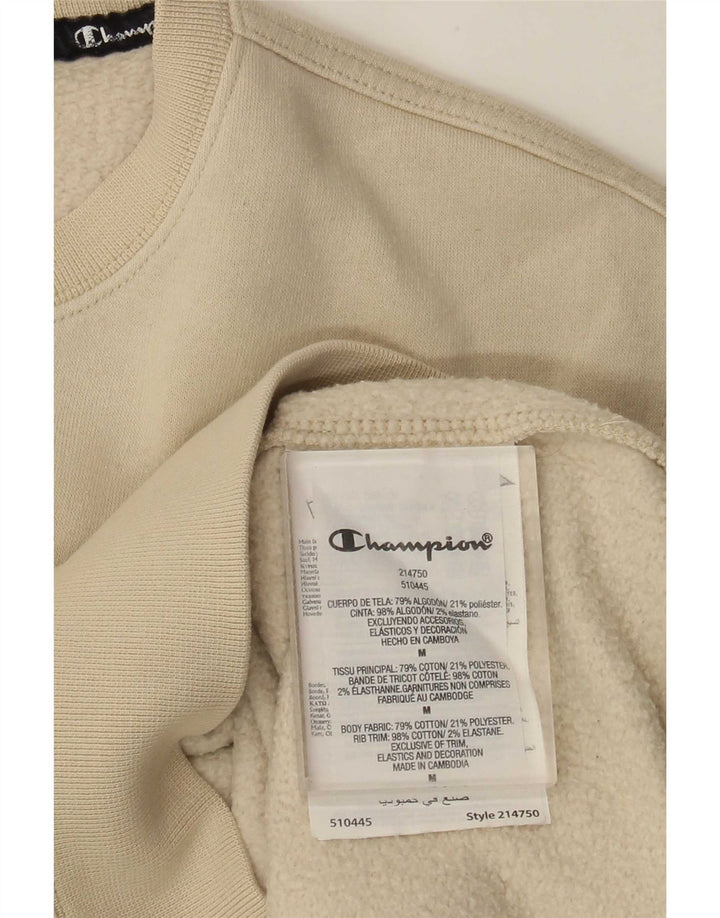 Champion Herre Sweatshirt Jumper Medium Beige Bomuld