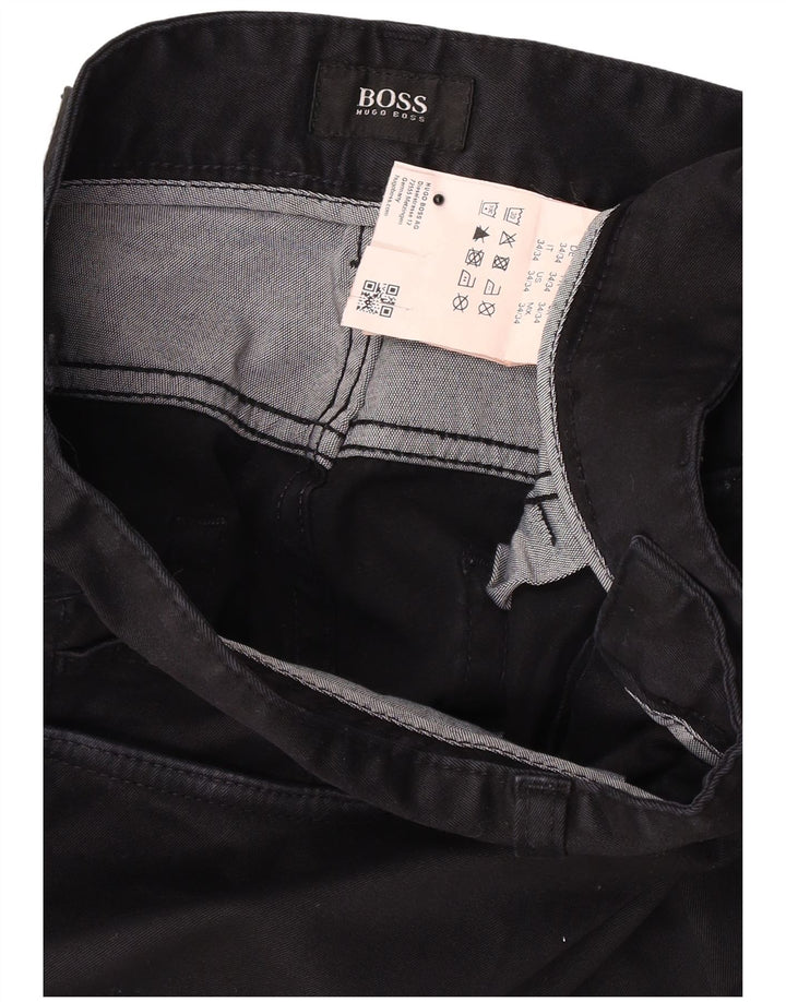 Hugo Boss Herre Slim Jeans W34 L34 Sort Bomuld
