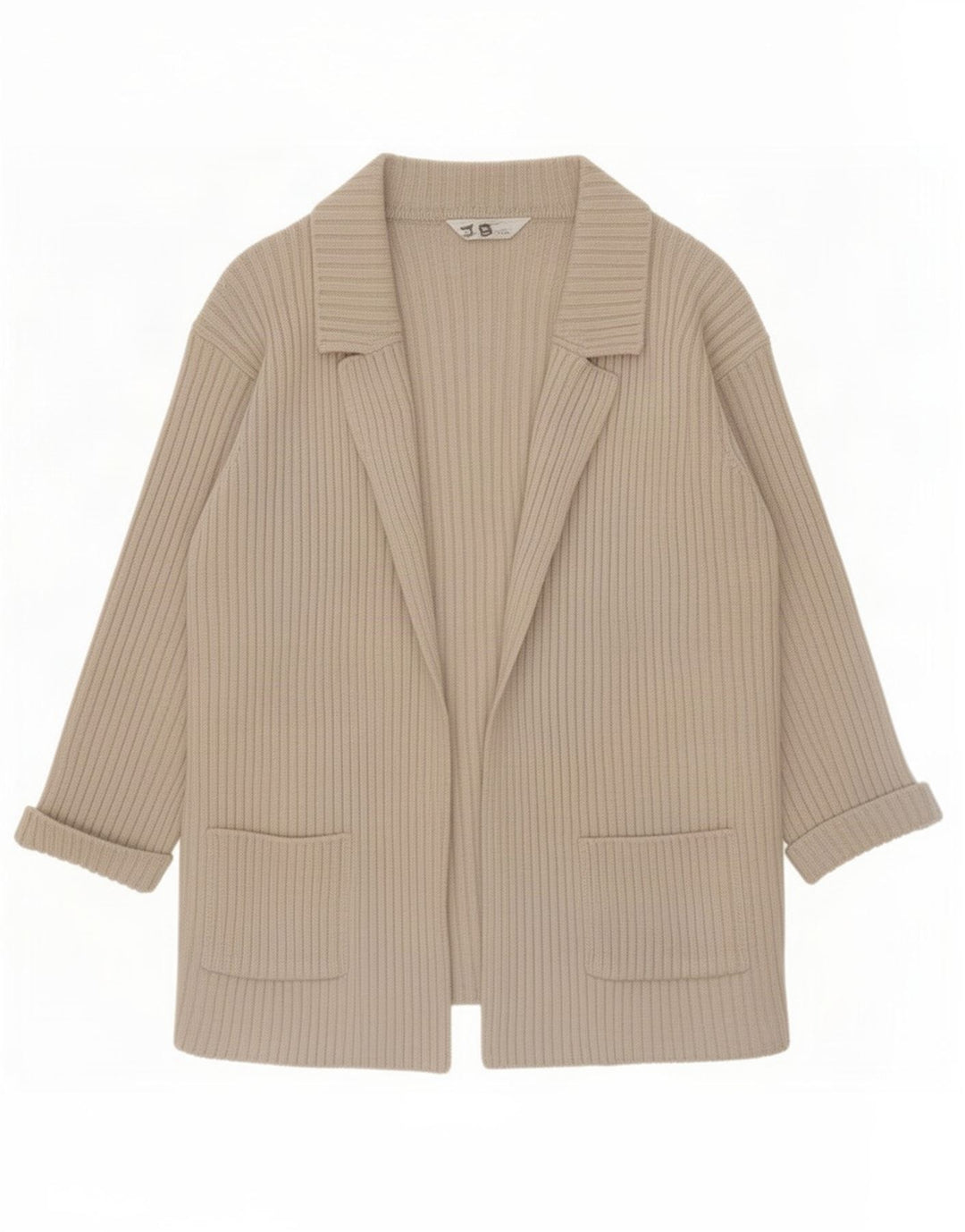Marks & Spencer Dame Cardigan Sweater UK 10 Small Beige Uld