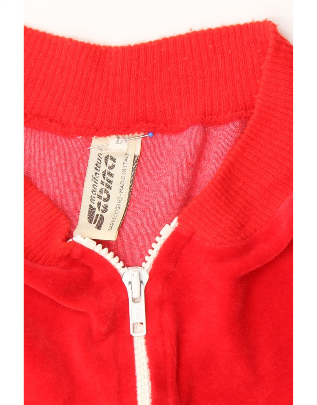VINTAGE Womens Oversized Tracksuit Top Jacket UK 16 Large Red Vintage Vintage and Second-Hand Vintage from Messina Hembry 