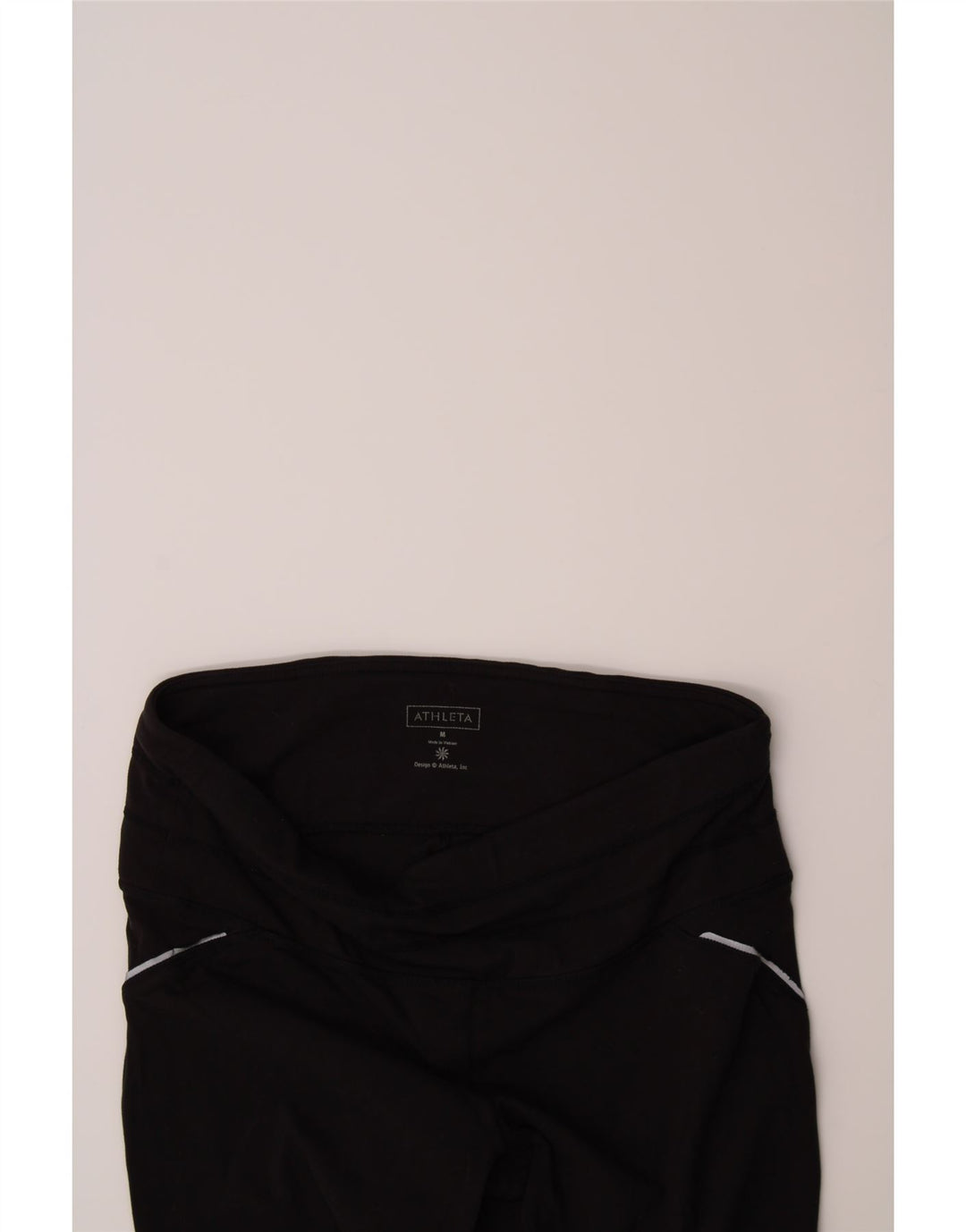 ATHLETA Womens Capri Leggings UK 14 Medium  Black Nylon Vintage Athleta and Second-Hand Athleta from Messina Hembry 