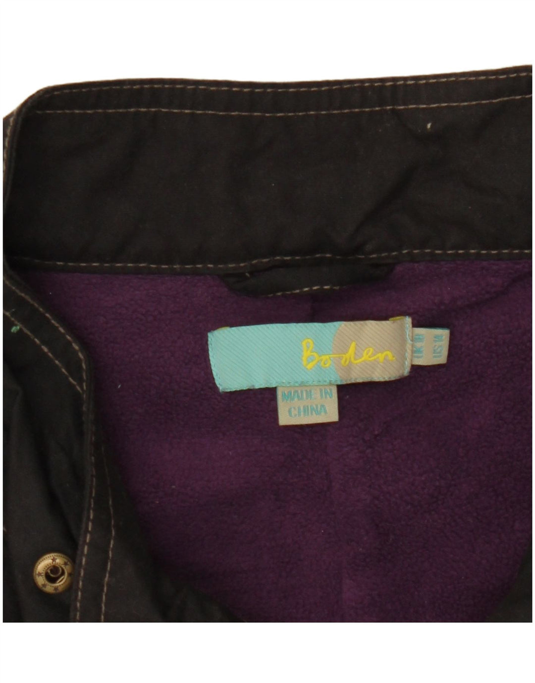 Boden Womens Utility Oversized Overfrakke UK 10 Small Black