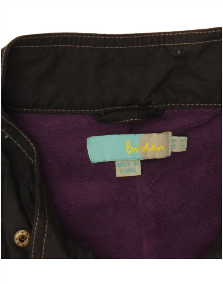 Boden Womens Utility Oversized Overfrakke UK 10 Small Black