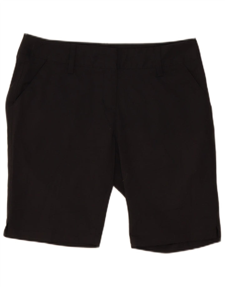 Adidas Womens Climalite Chino Shorts UK 12 Medium W32 Black Polyester
