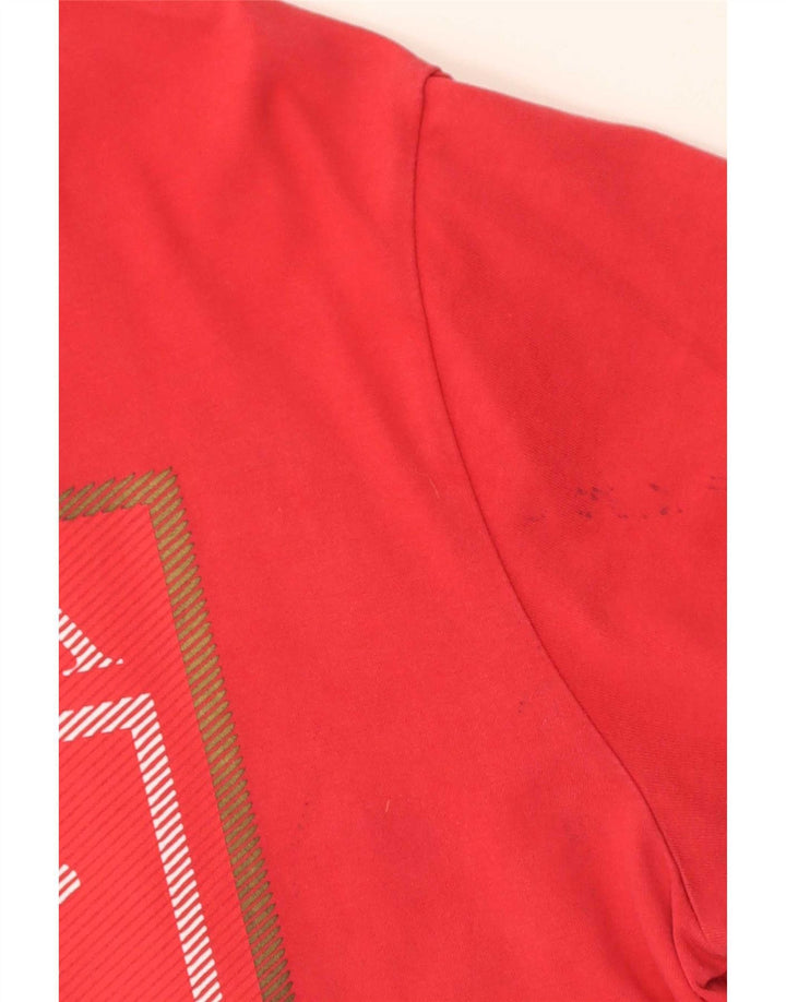 Nike grafisk t-shirt top til mænd XL rød bomuld
