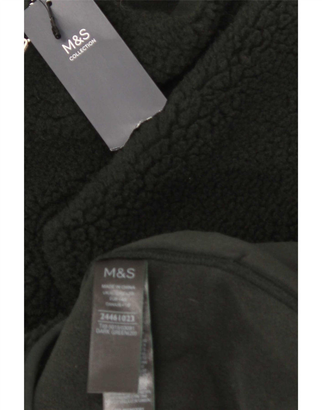 Marks & Spencer Fleecejakke til kvinder UK 20 2XL Grøn Polyester