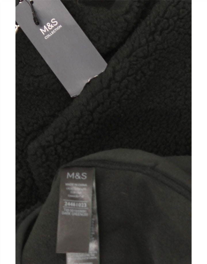 Marks & Spencer Fleecejakke til kvinder UK 20 2XL Grøn Polyester