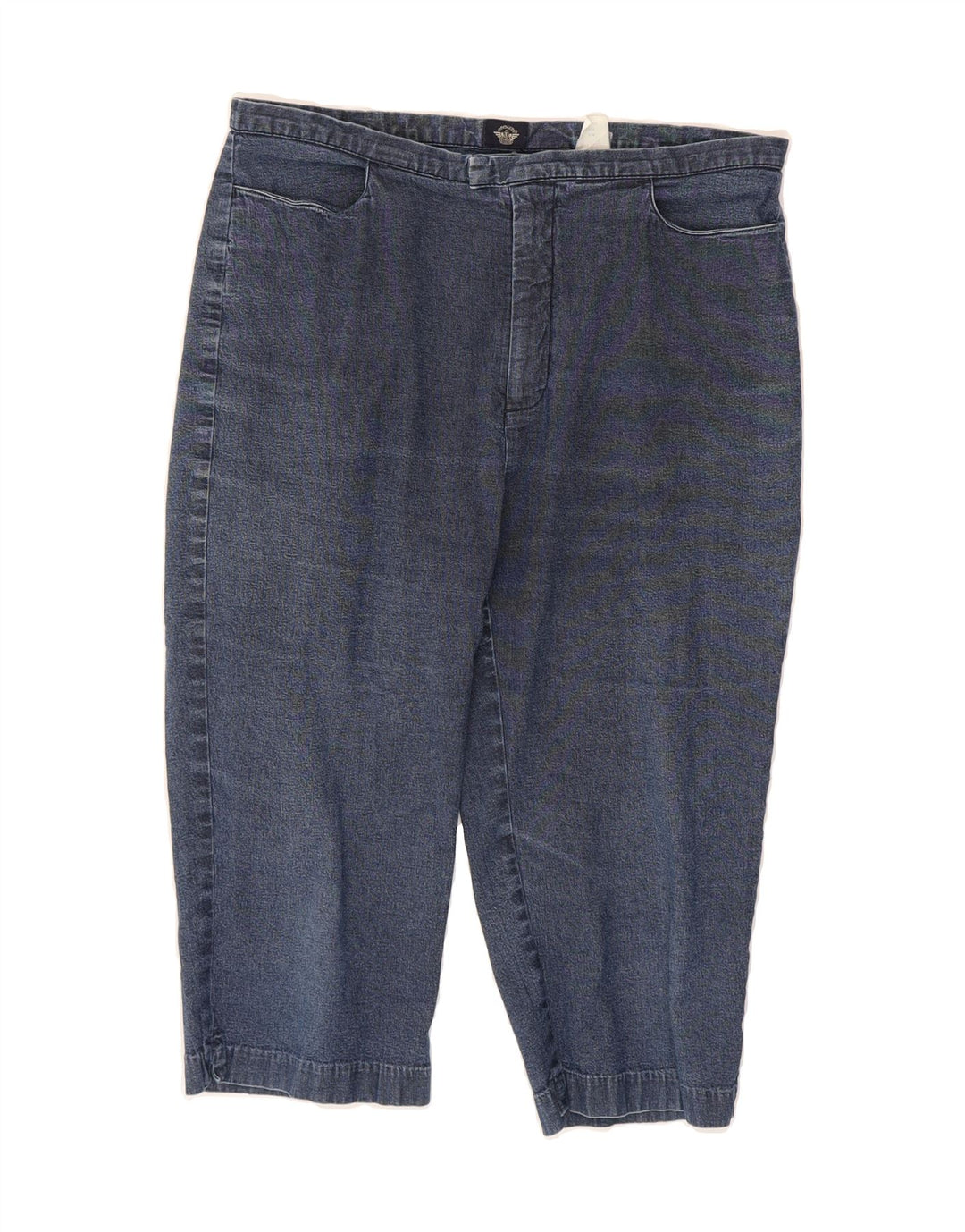 DOCKERS Womens Khakis Denim Bermuda Shorts Size 16 Large W32  Navy Blue Vintage Dockers and Second-Hand Dockers from Messina Hembry 
