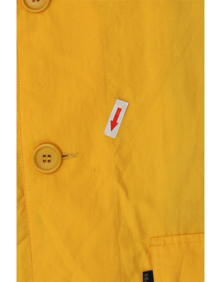 Sea & Sky Herre Utility Gilet UK 38 Medium Yellow Cotton