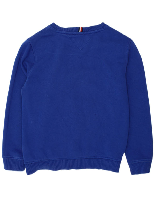 TOMMY HILFIGER Grafisk sweatshirt til drenge 8-9 år Medium blå bomuld