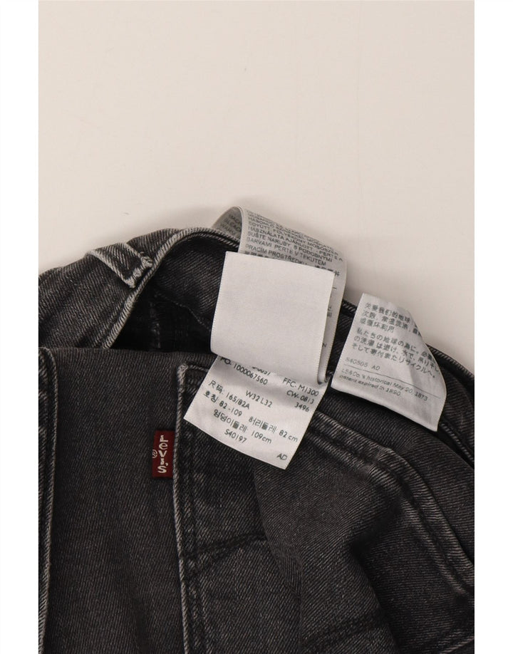 LEVI'S skinny jeans til kvinder W32 L32 sort bomuld