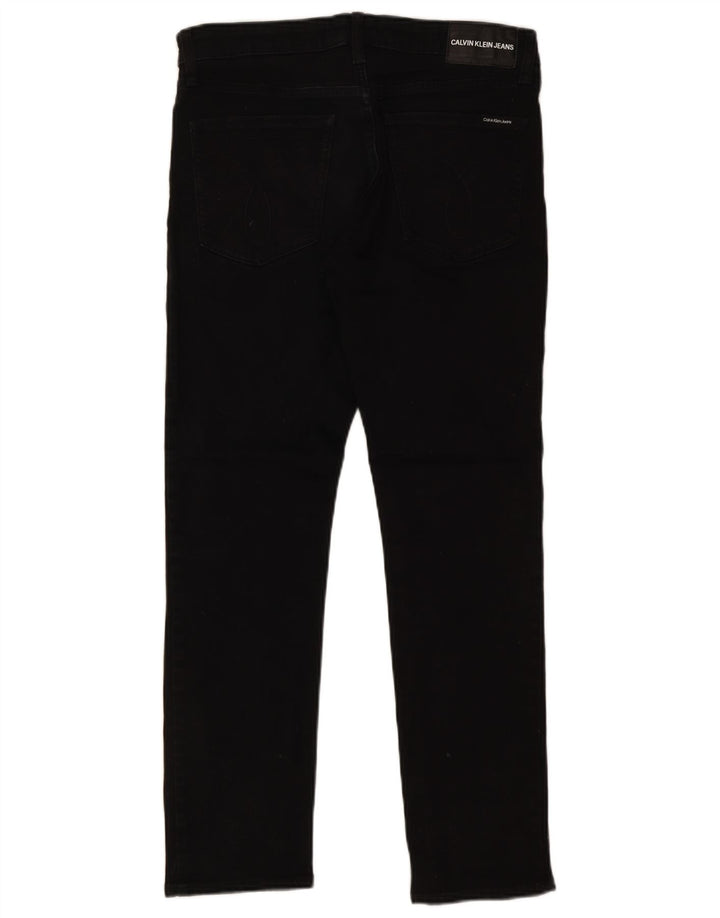 Calvin Klein Herre Slim Jeans W31 L30 Sort Bomuld