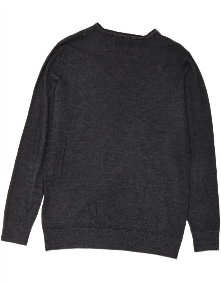 REPLAY Womens Crew Neck Jumper Sweater UK 18 XL Grey Wool Vintage Replay and Second-Hand Replay from Messina Hembry 