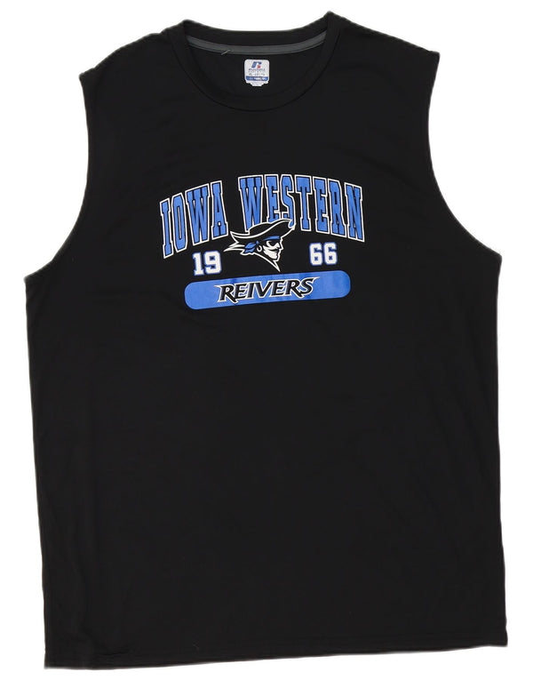 Russell Athletic Herre Dri-Power Grafisk Vest Top XL Sort