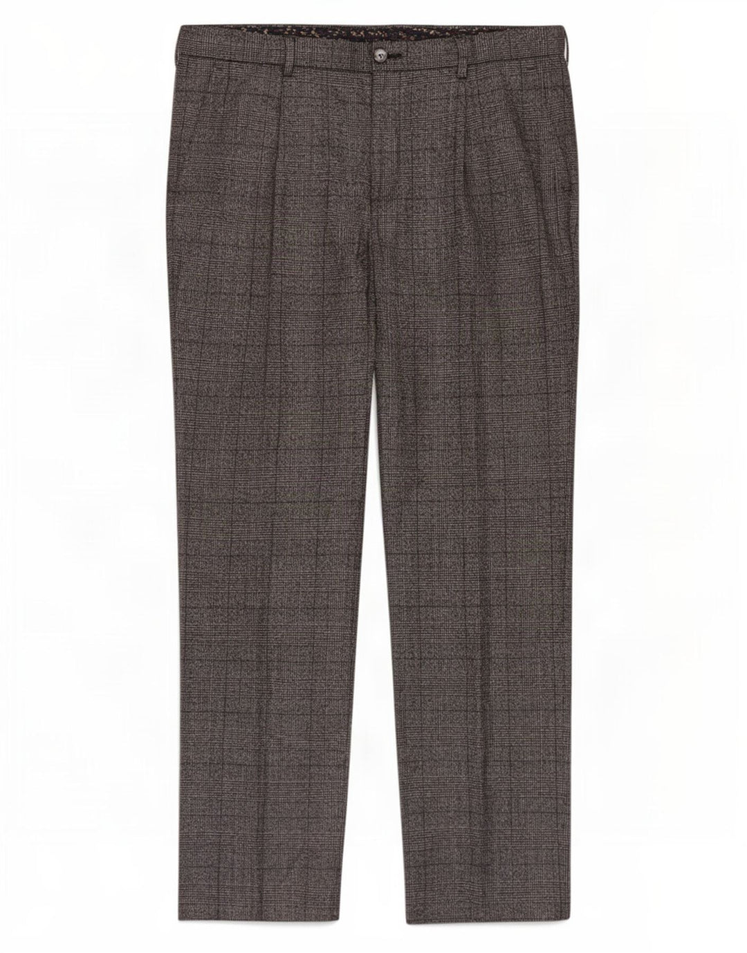 Marks & Spencer Herrebukser med almindelig jakkesæt W36 L33 Grå ternet polyester