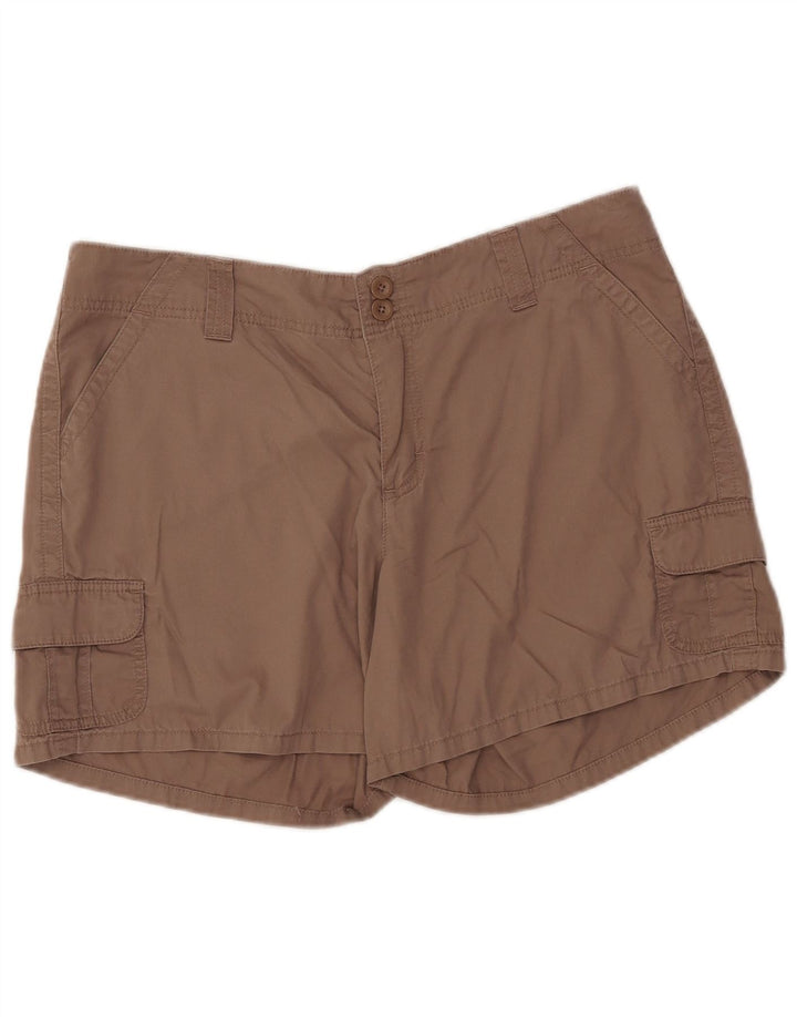 LEE Cargo Shorts til kvinder US 16 2XL W37 Brun Bomuld