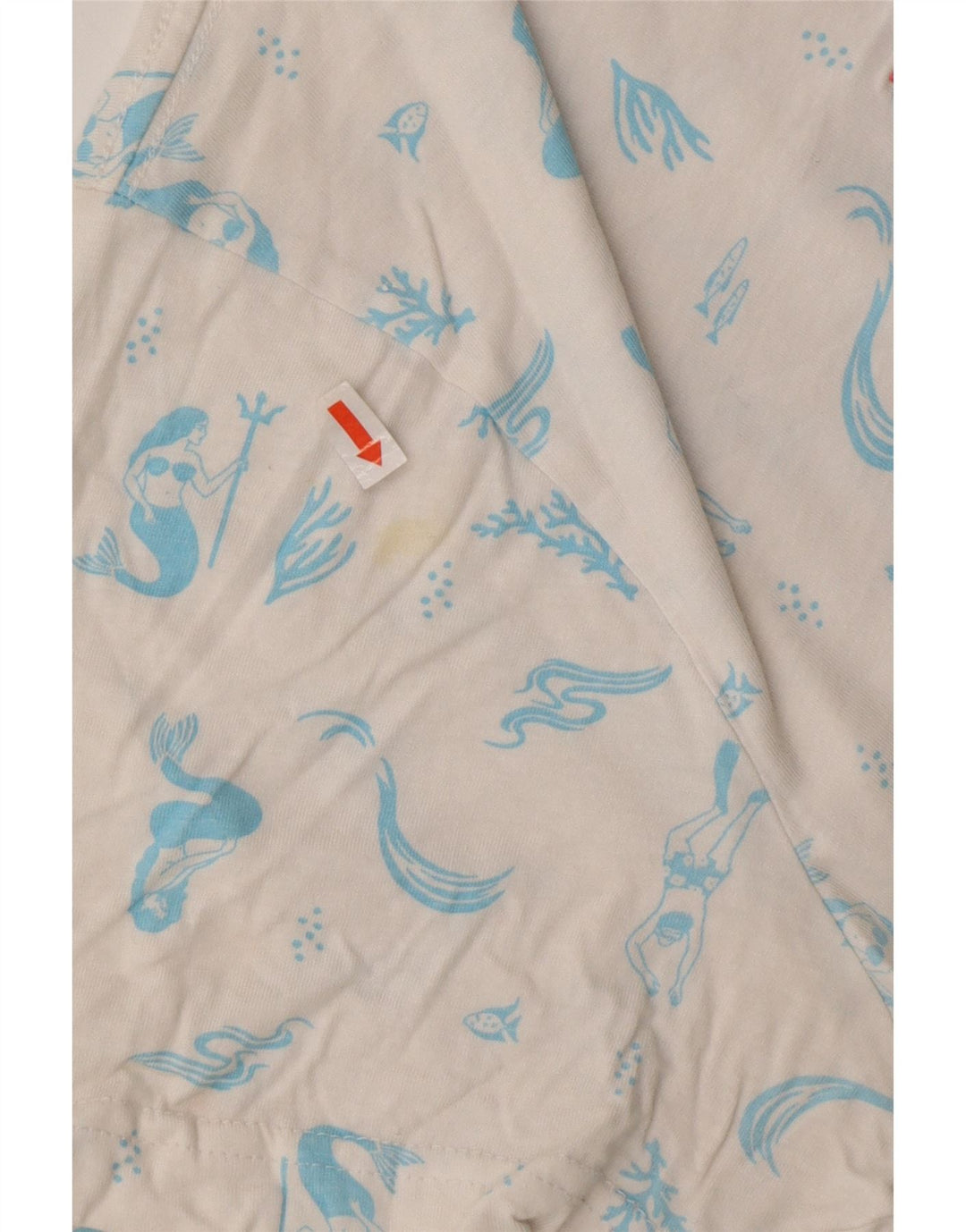 HURLEY Herre grafisk T-shirt Top Medium Hvid Bomuld