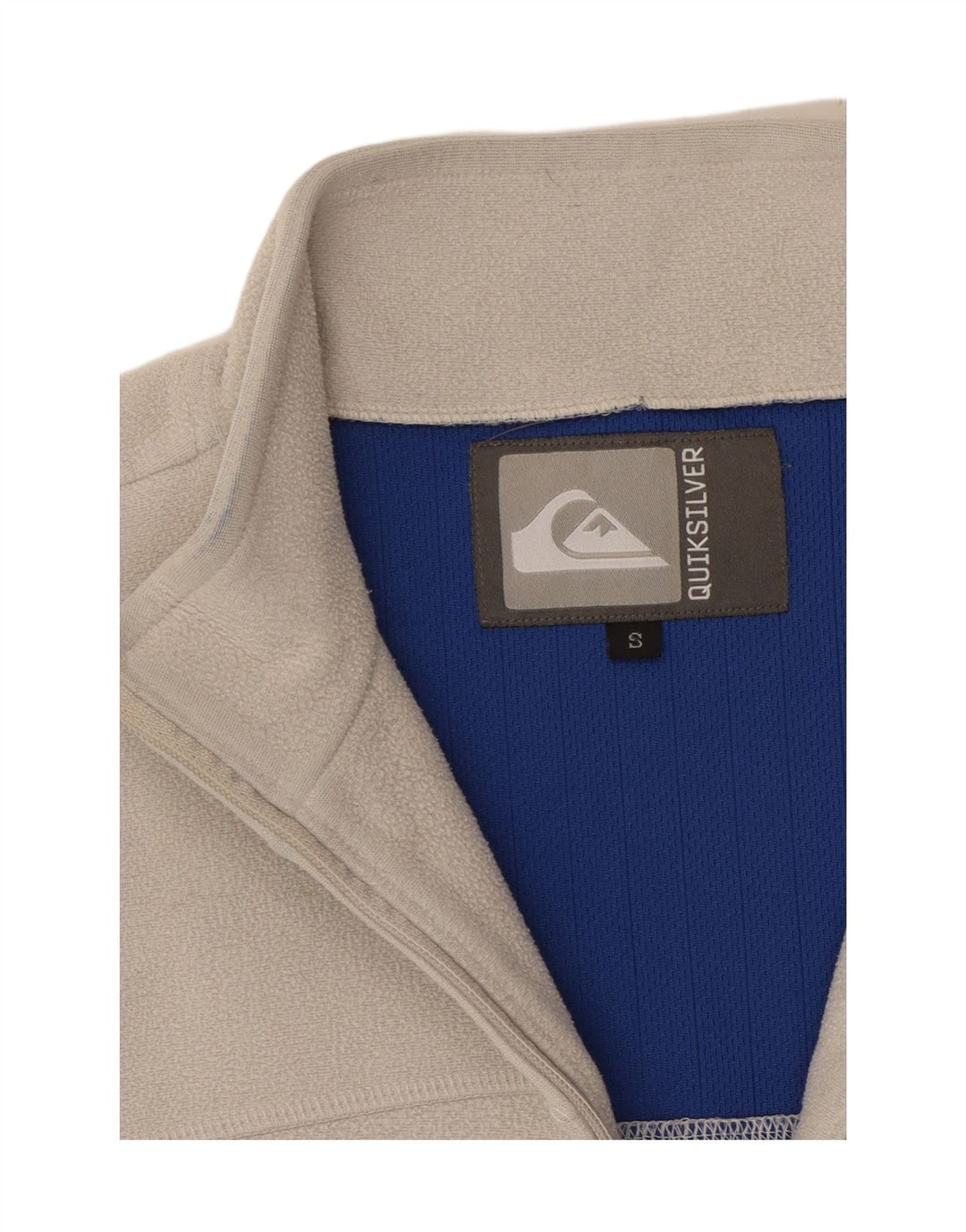 QUIKSILVER Fleecejakke til mænd UK 36 Small Grey Colourblock Polyester