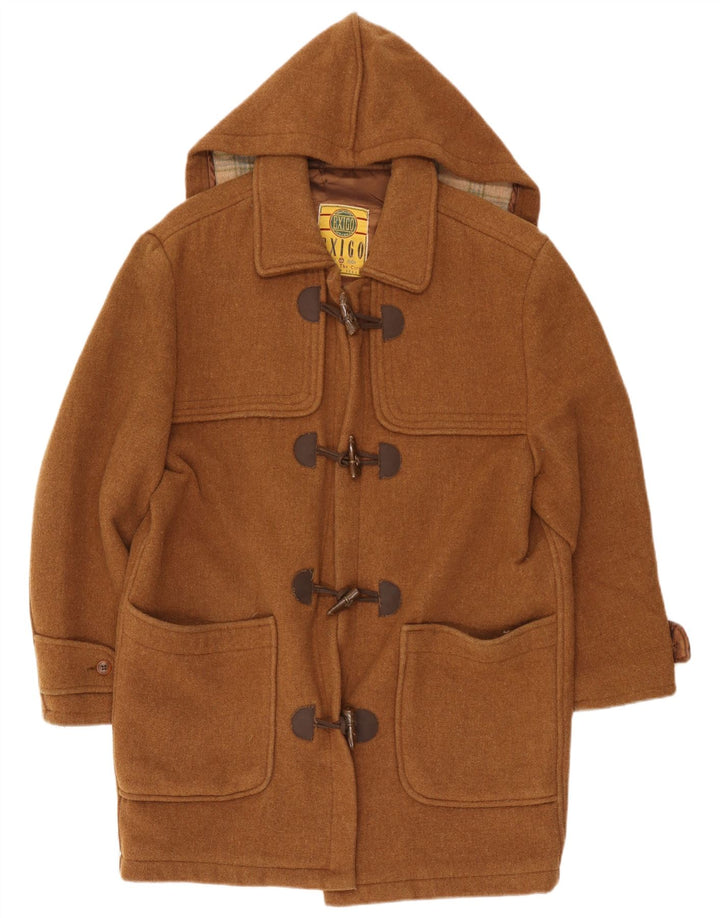 Exigo Herre Hooded Duffel Coat UK 42 XL Brun Uld