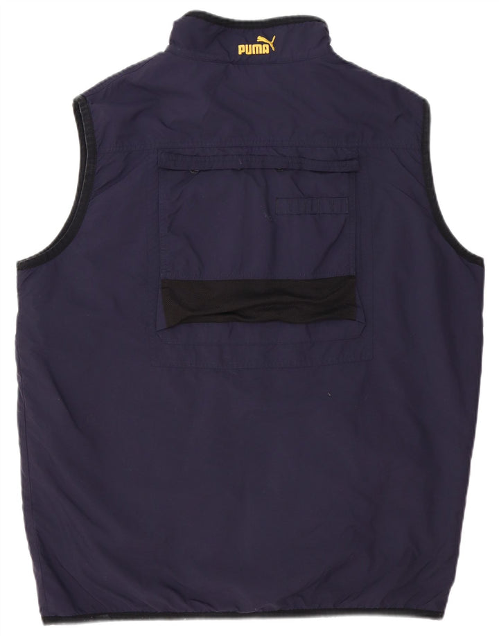 Puma Herre Utility Gilet UK 38 Medium Navy Blue Polyester