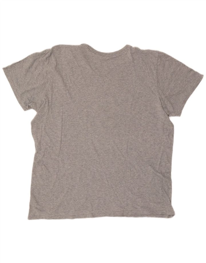 Nike Herre Athletic Cut Grafisk T-Shirt Top 2XL Grå Bomuld
