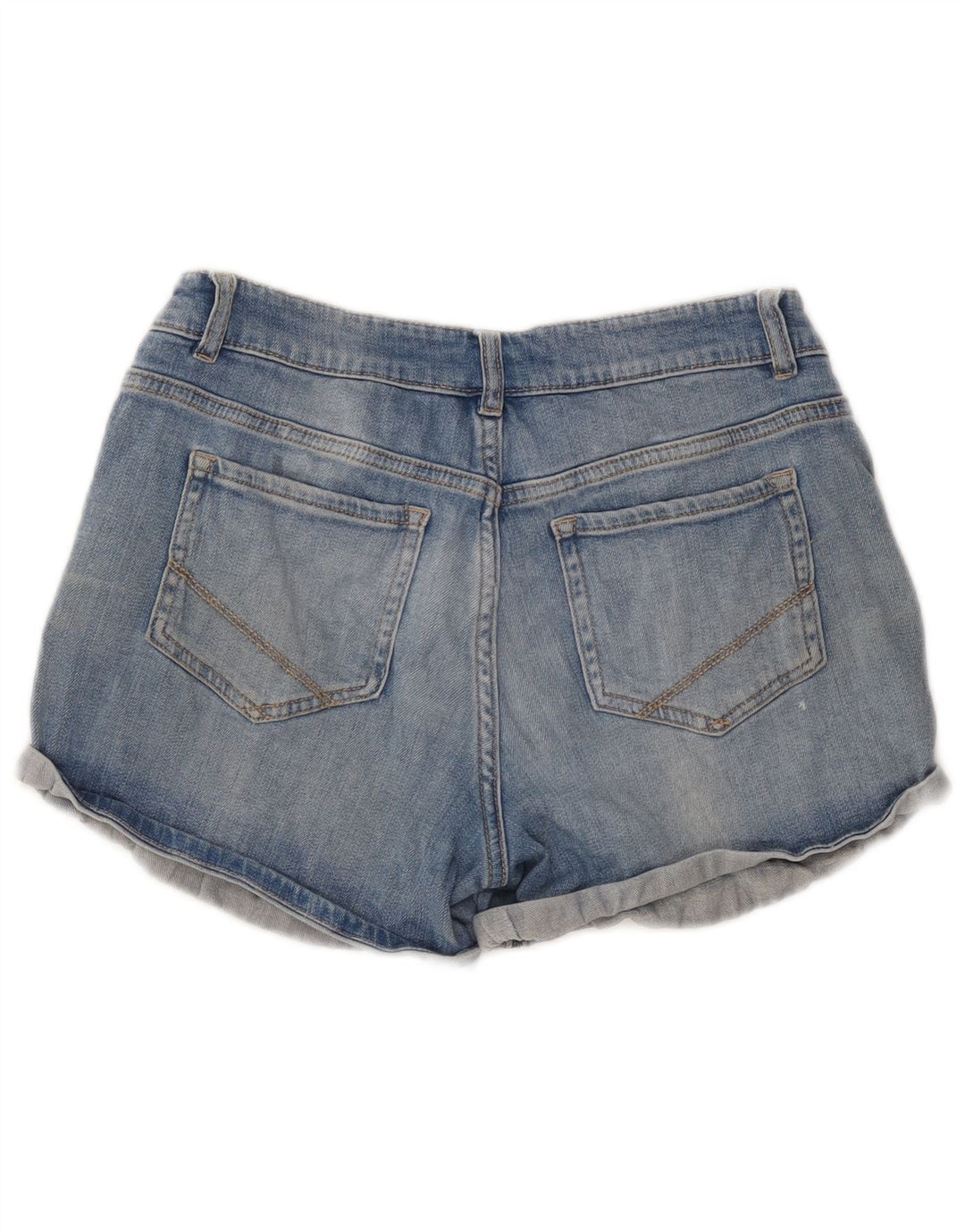 OASIS denimshorts til kvinder UK 12 Medium W32 Blå Bomuld