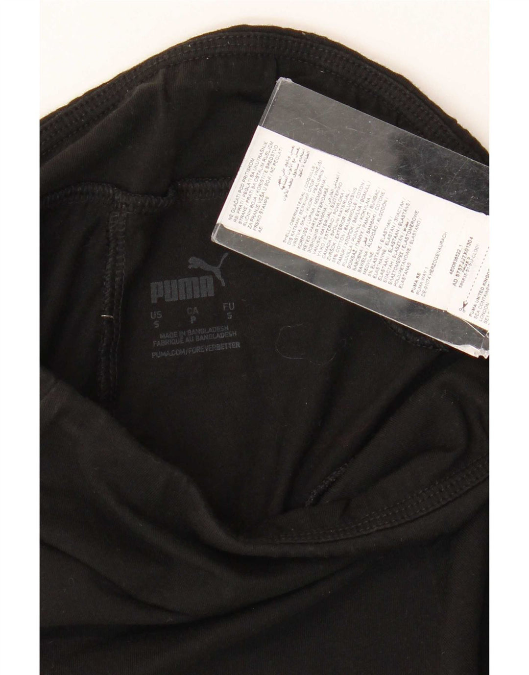 Puma Womens Leggings UK 8 Small Black Bomuld