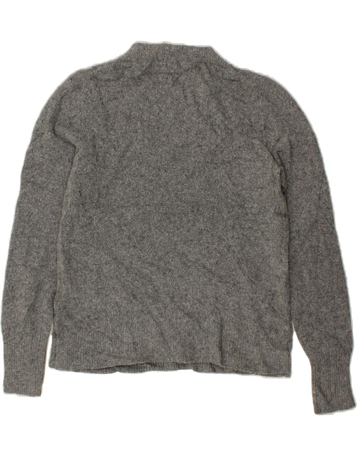 J. CREW Womens Crew Neck Jumper Sweater UK 10 Small Grey Polyamide Vintage J. Crew and Second-Hand J. Crew from Messina Hembry 