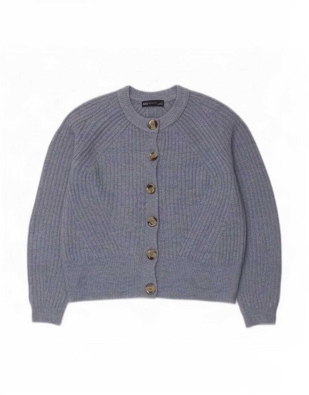 Marks & Spencer Dame Cardigan Sweater UK 14 Medium Blue Acryl