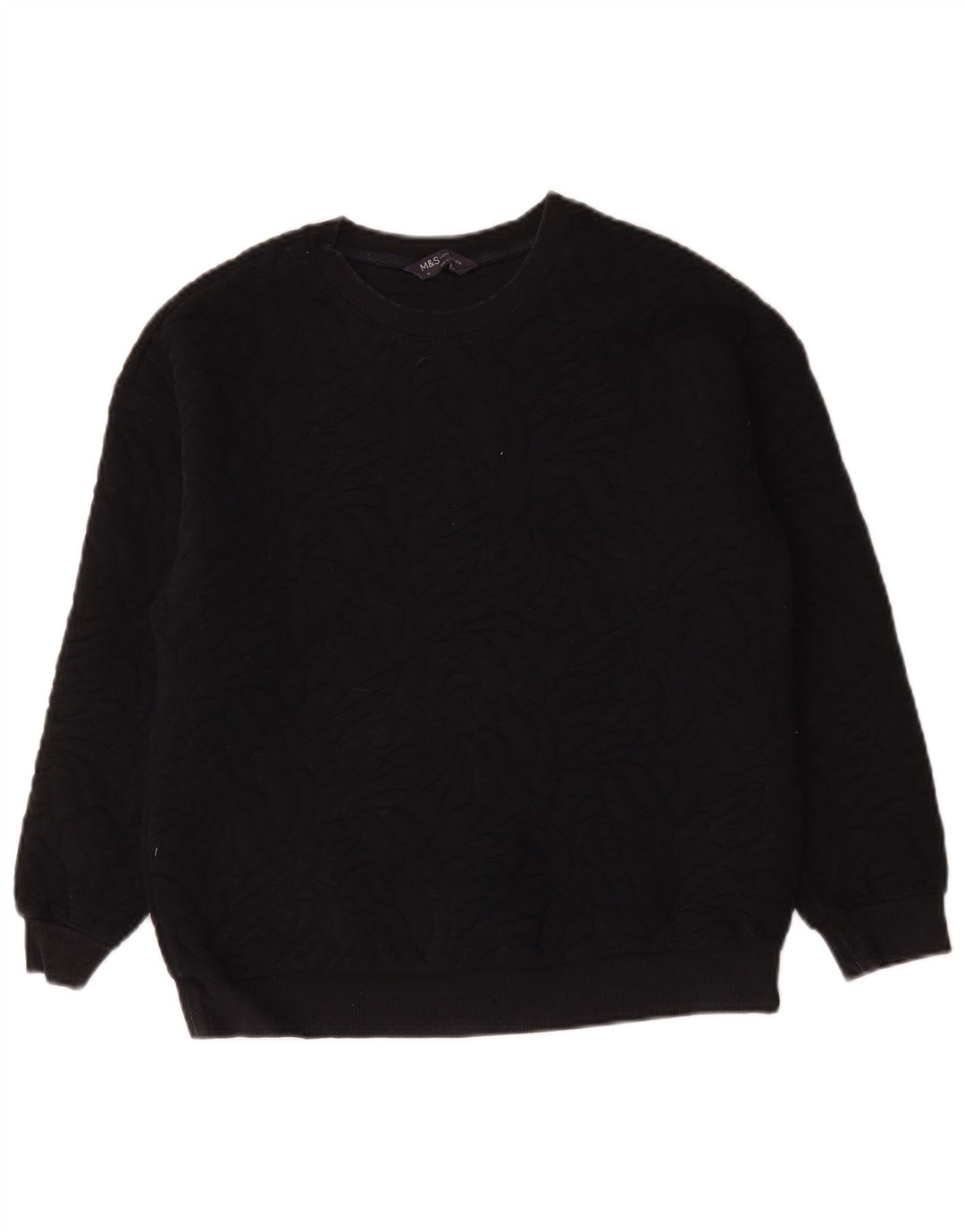 Marks & Spencer Dame Oversized Sweatshirt Jumper UK 10 Small Navy Blue