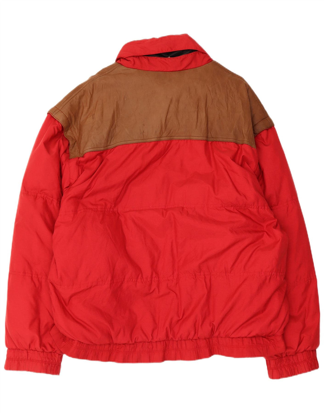 Daniel Hechter Herre polstret jakke IT 52 XL Rød Colourblock Polyamid