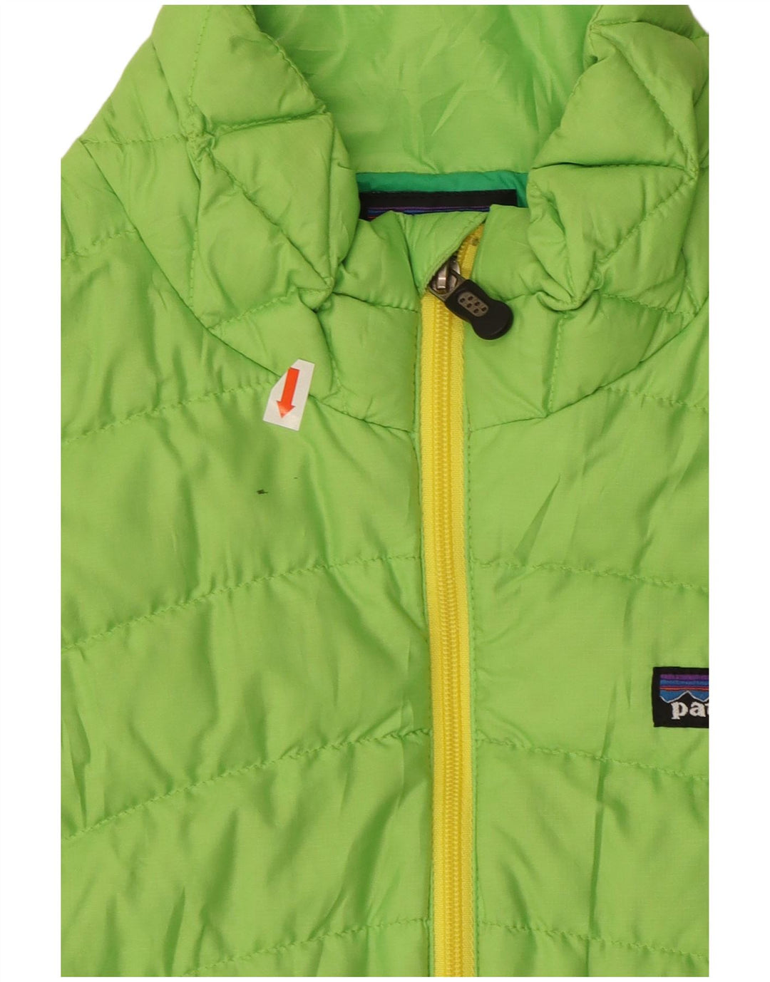 Patagonia Dame Polstret Gilet UK 10 Small Green Polyester