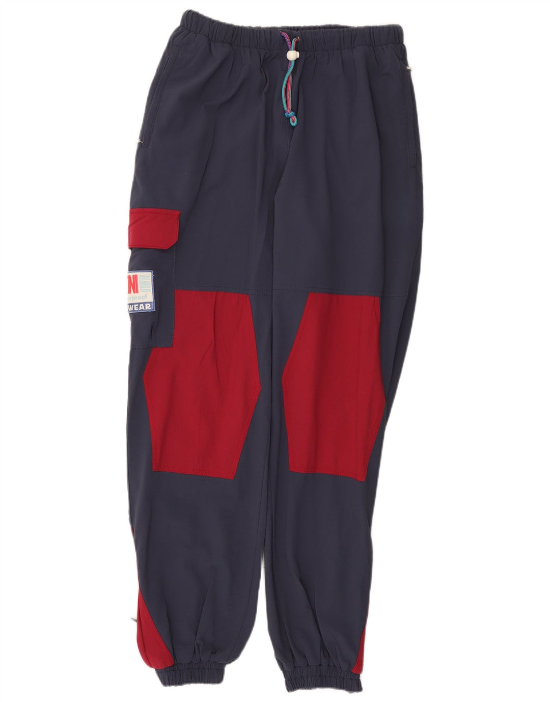 Vintage træningsdragt til mænd Joggers IT 48 Medium Navy Blue Colourblock