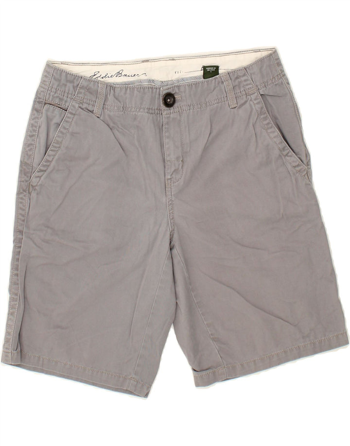 EDDIE BAUER Womens Chino Shorts US 8 Medium W30  Grey Cotton Vintage Eddie Bauer and Second-Hand Eddie Bauer from Messina Hembry 