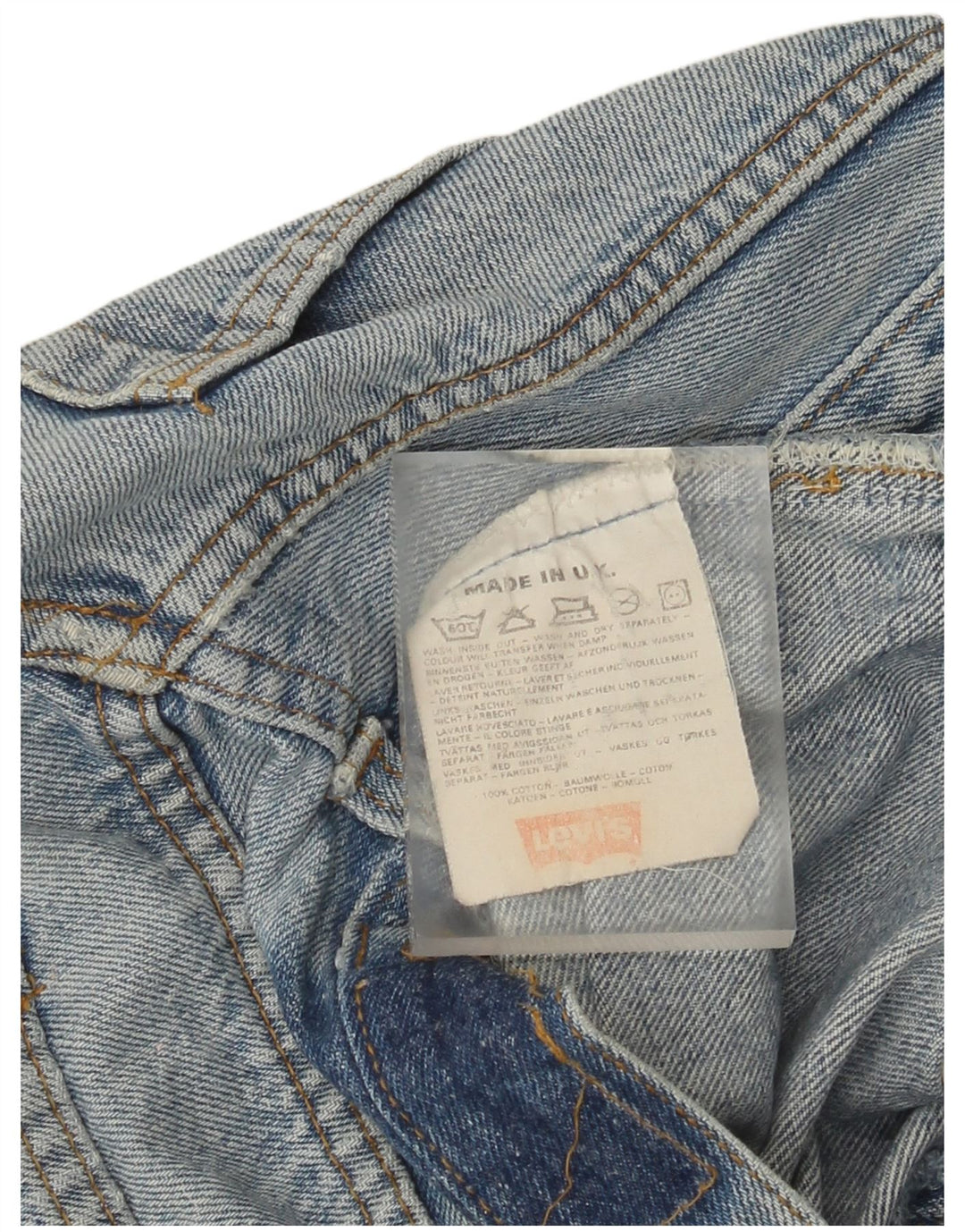 Levi's Dame 501 Straight Jeans W34 L31 Blå Bomuld