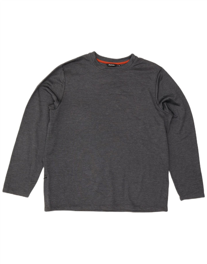 Rohan Herre Top Langærmet XL Grå Nålestribet Polyester