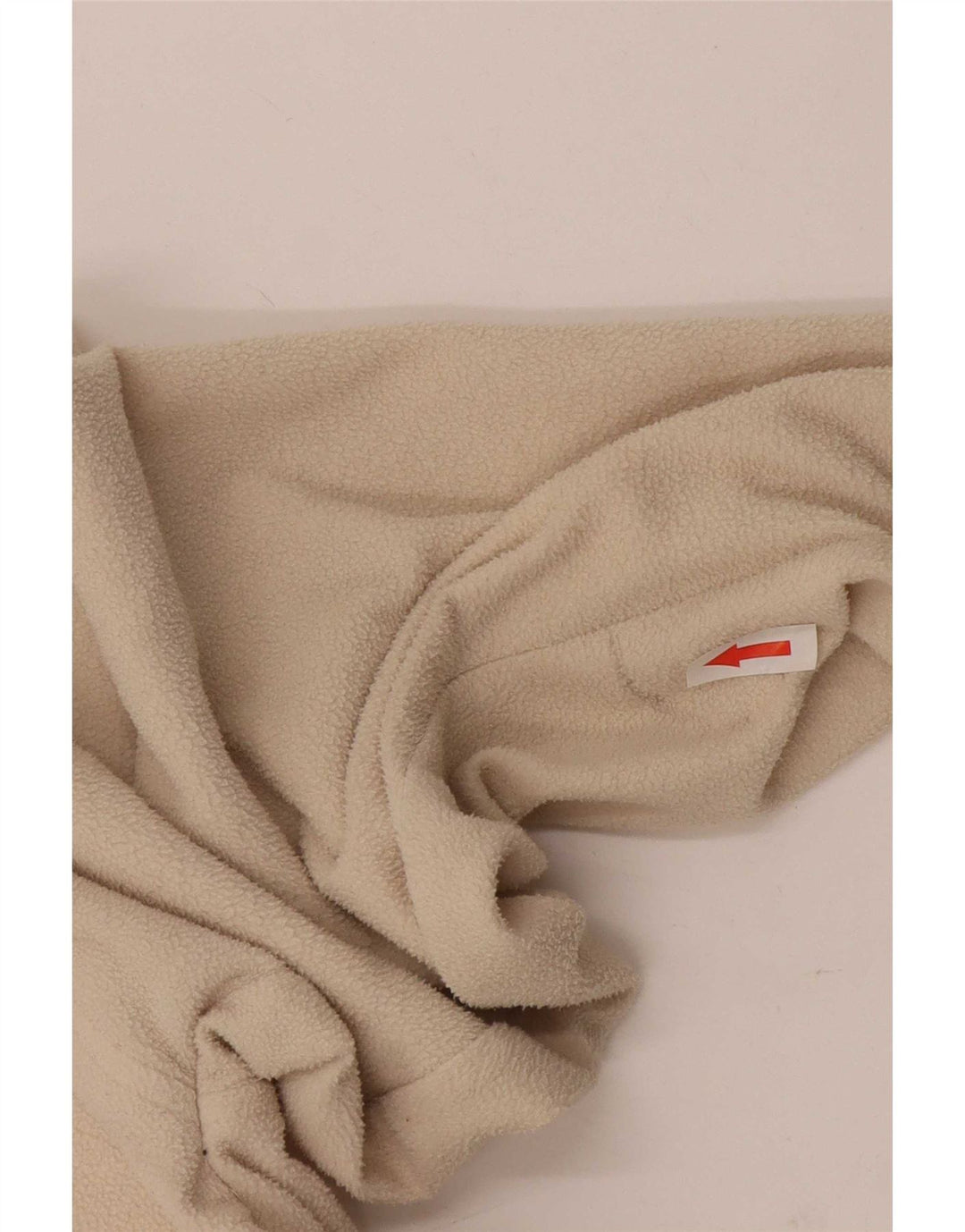 Kappa herre lynlås hals fleece trøje 2XL beige polyester