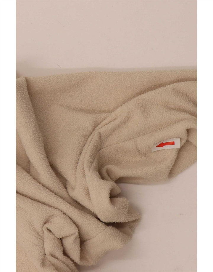 Kappa herre lynlås hals fleece trøje 2XL beige polyester