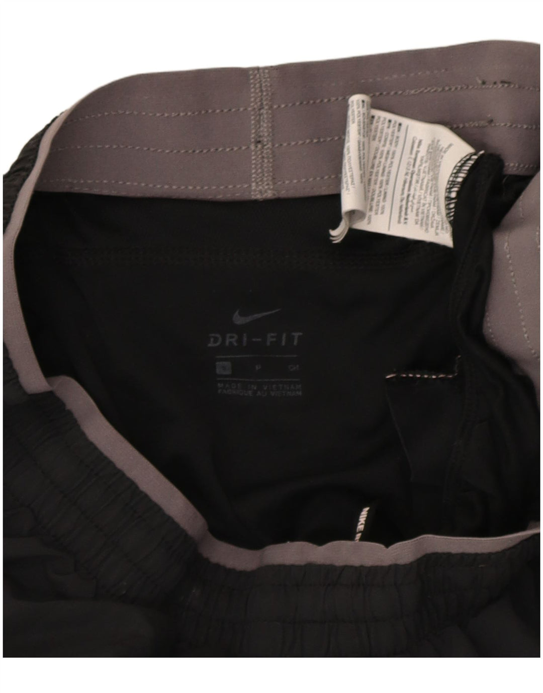 Nike Dame Dri Fit sportsshorts UK 10 Small Grå Polyester