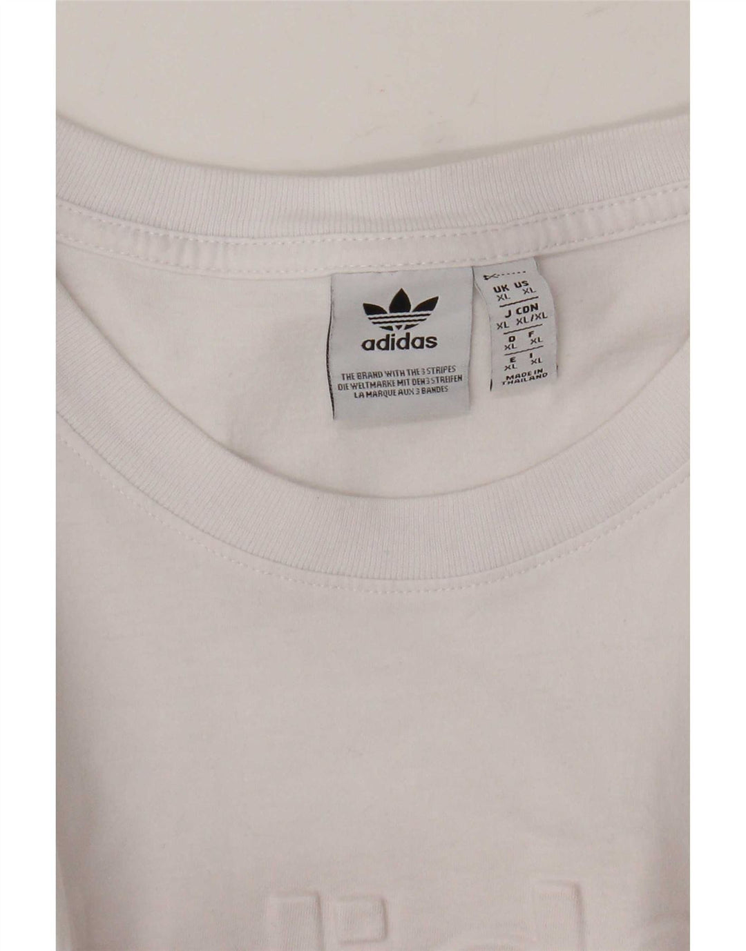 Adidas Herre grafisk T-shirt Top XL Hvid