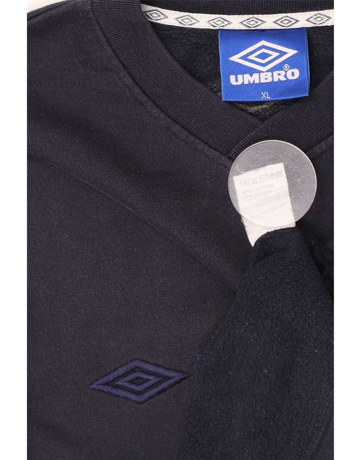 Umbro Herre Grafisk Sweatshirt Jumper XL Marineblå Bomuld