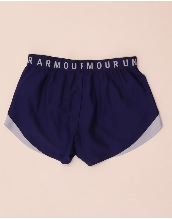 Under Armour Graphic Sports Shorts til kvinder UK 14 Medium Blue Sports