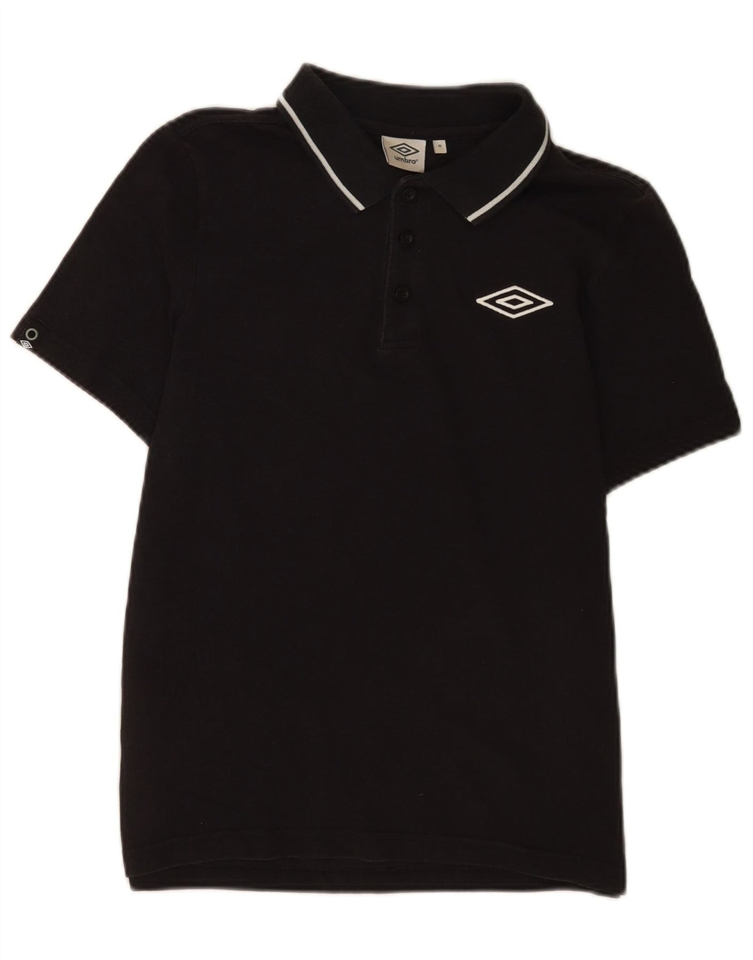 Umbro Herre Polo Shirt Medium Sort Bomuld