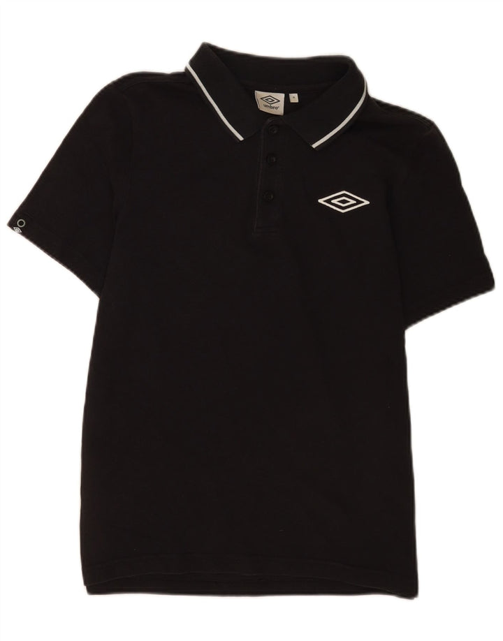 Umbro Herre Polo Shirt Medium Sort Bomuld