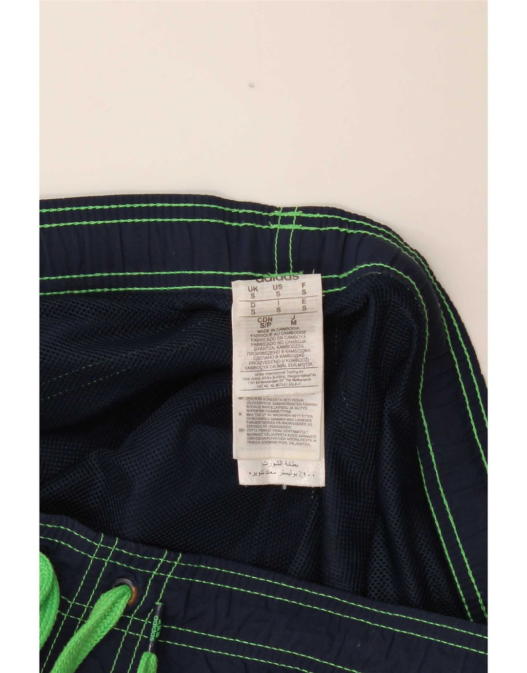 Adidas Badeshorts til mænd Små marineblå polyester