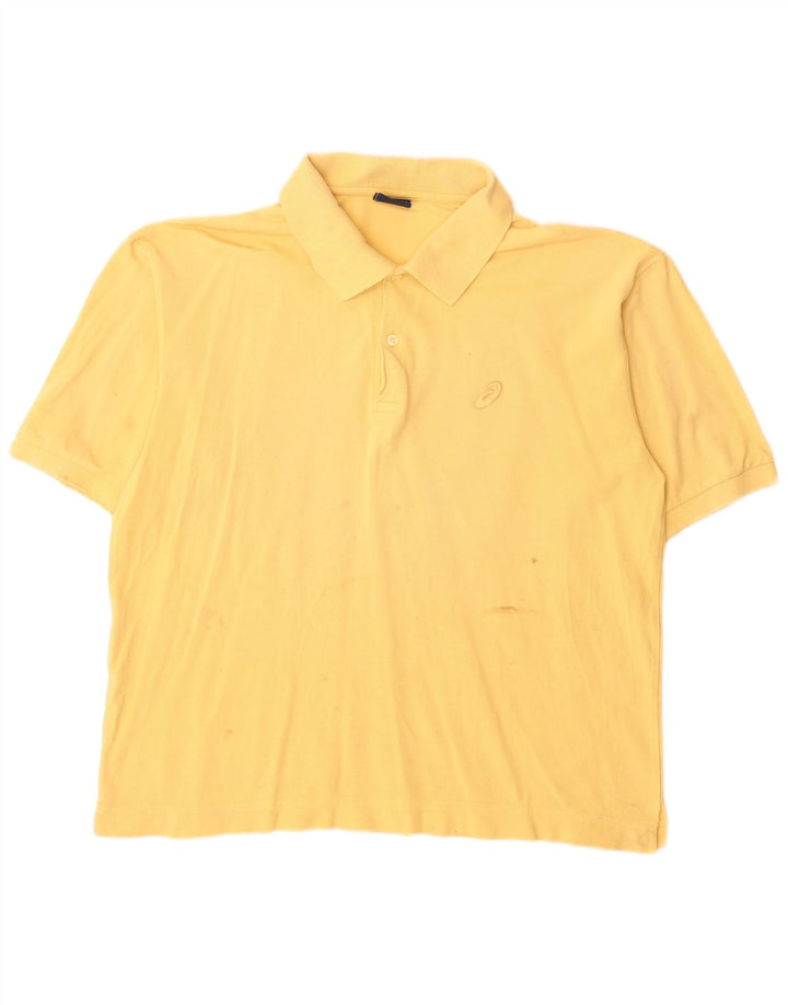 Asics herre poloshirt stor gul bomuld