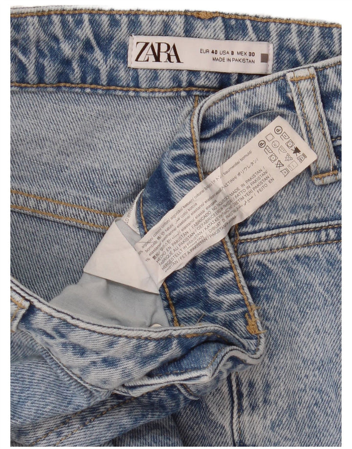 Zara Dame Slim Jeans EU 40 Medium W30 L27 Blå Bomuld
